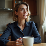 Maîtriser ses émotions à l’âge adulte : Conseils et astuces efficaces Femme en matinée dans la cuisine calme et chaleureuse