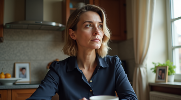 Maîtriser ses émotions à l’âge adulte : Conseils et astuces efficaces Femme en matinée dans la cuisine calme et chaleureuse