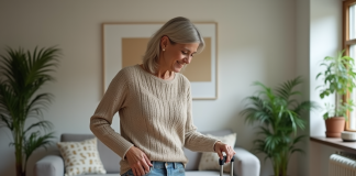 Enlever le stress du voyage : astuces et conseils pratiques pour partir sereinement Femme d'âge moyen préparant sa valise dans un salon cosy